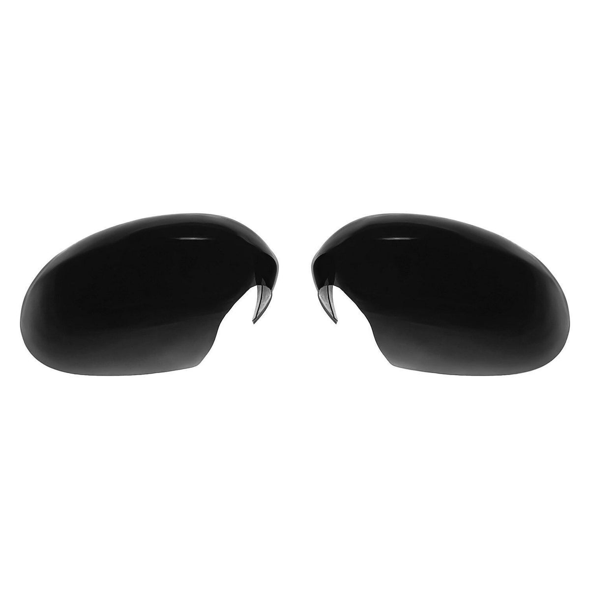 MC6235BLK 08-22 Dodge Challenger 2 PCS Full Gloss Black Tape-on Mirror Cover Chrome Delete Kit