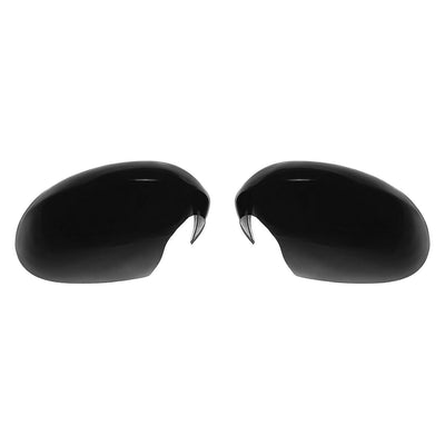 MC6235BLK 08-22 Dodge Challenger 2 PCS Full Gloss Black Tape-on Mirror Cover Chrome Delete Kit