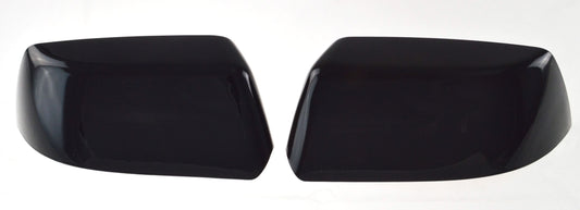 MC6238BLK 15-20 GMC Yukon 2 PCS Top Gloss Black Tape-on Mirror Cover Chrome Delete Kit