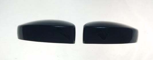MC6240BLK 17-21 Jeep Compass 2 PCS Top Gloss Black Tape-on Mirror Cover Chrome Delete Kit