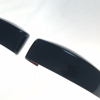 MC6240BLK 17-21 Jeep Compass 2 PCS Top Gloss Black Tape-on Mirror Cover Chrome Delete Kit