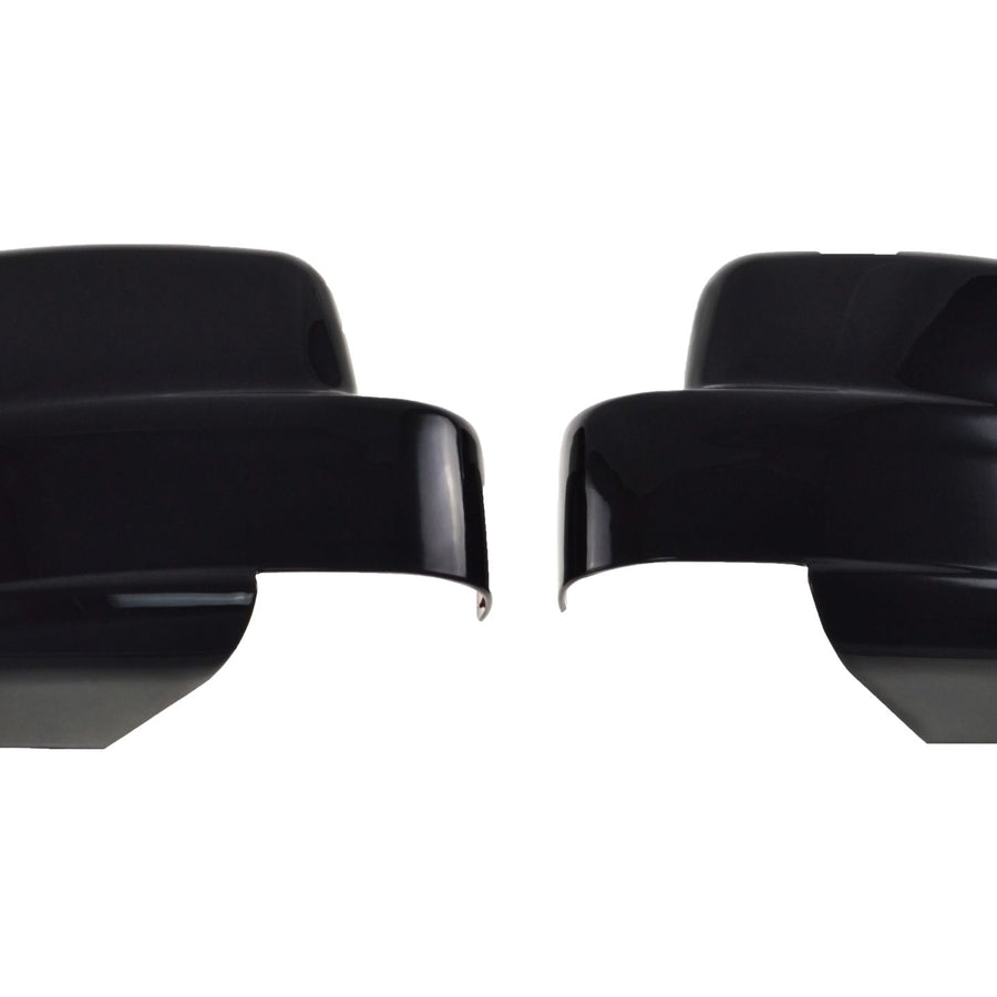 MC6243BLK 09-17 Jeep Patriot 2 PCS Full Gloss Black Tape-on Mirror Cover Chrome Delete Kit