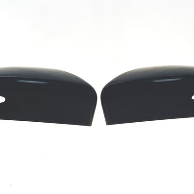 MC6244BLK 13-19 Nissan Altima (Only Fits 4DR Sedan Altima) 2 PCS With Turn Signal Top Gloss Black Tape-on Mirror Cover Chrome Delete Kit