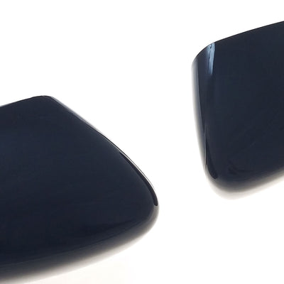 MC6248BLK 15-17 Chrysler 200 2 PCS No Turn Signal Top Gloss Black Tape-on Mirror Cover Chrome Delete Kit