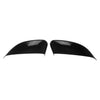 MC6254BLK 10-19 Ford Taurus 2 PCS Top Gloss Black Tape-on Mirror Cover Chrome Delete Kit