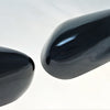 MC6257BLK 13-18 Nissan Altima 2 PCS No Turn Signal Top Gloss Black Tape-on Mirror Cover Chrome Delete Kit