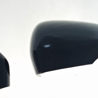 MC6259BLK 13-20 Ford Fusion 2 PCS With Turn Signal Top Gloss Black Tape-on Mirror Cover Chrome Delete Kit