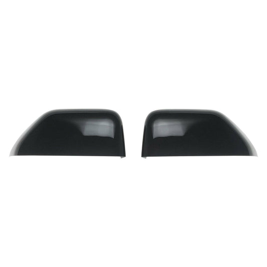MC6262BLK 17-22 Ford F-250 Super Duty/F-350 Super Duty 2 PCS Top Gloss Black Tape-on Mirror Cover Chrome Delete Kit