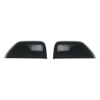 MC6262BLK 17-22 Ford F-250 Super Duty/F-350 Super Duty 2 PCS Top Gloss Black Tape-on Mirror Cover Chrome Delete Kit