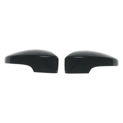 MC6266BLK 17-19 Ford Escape 2 PCS With Turn Signal Top Gloss Black Tape-on Mirror Cover Chrome Delete Kit