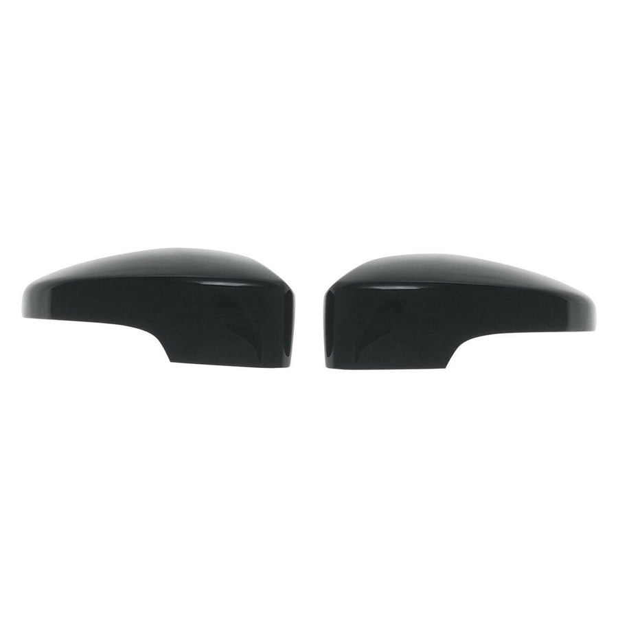 MC6266BLK 17-19 Ford Escape 2 PCS With Turn Signal Top Gloss Black Tape-on Mirror Cover Chrome Delete Kit