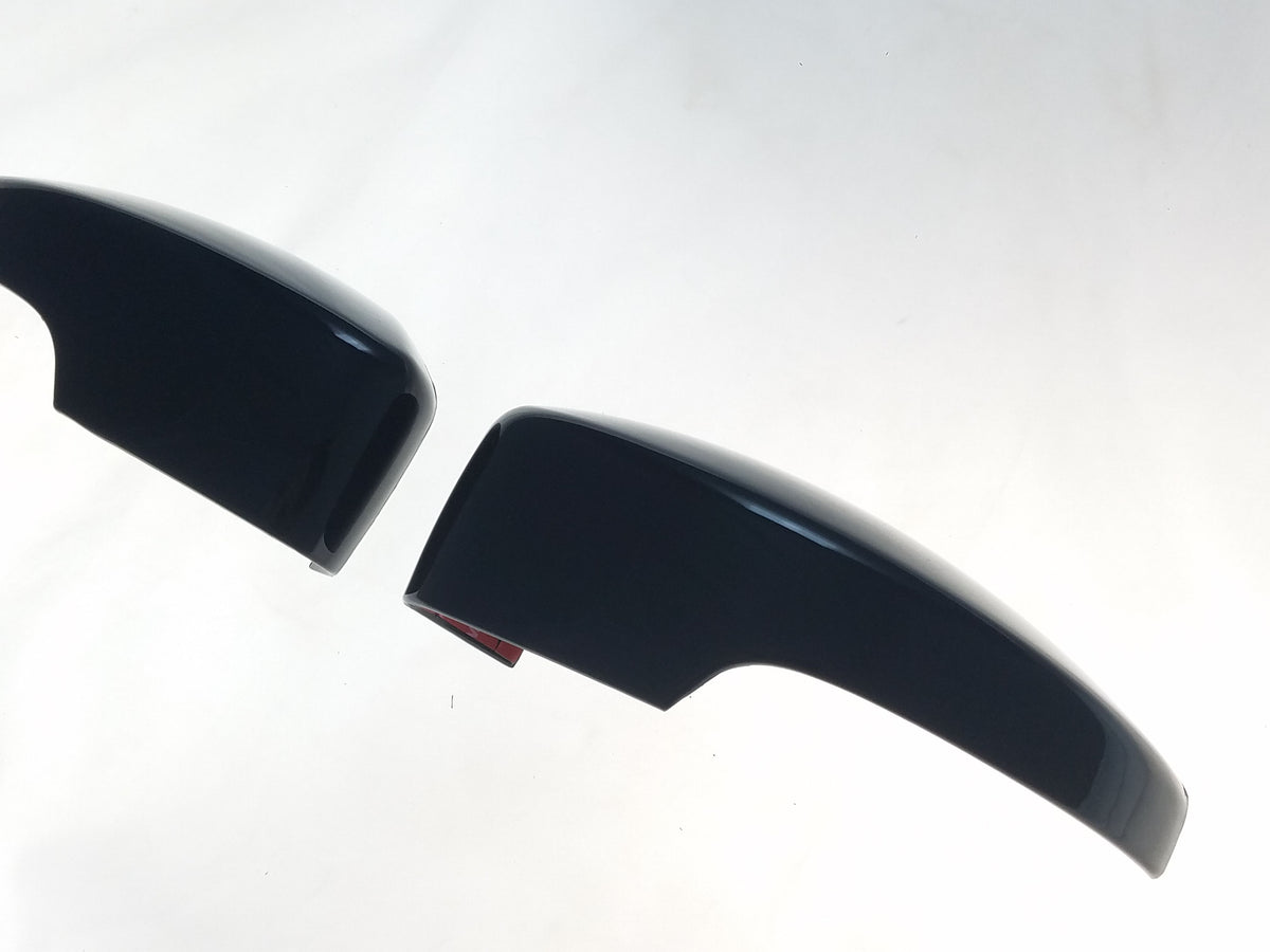 MC6266BLK 17-19 Ford Escape 2 PCS With Turn Signal Top Gloss Black Tape-on Mirror Cover Chrome Delete Kit