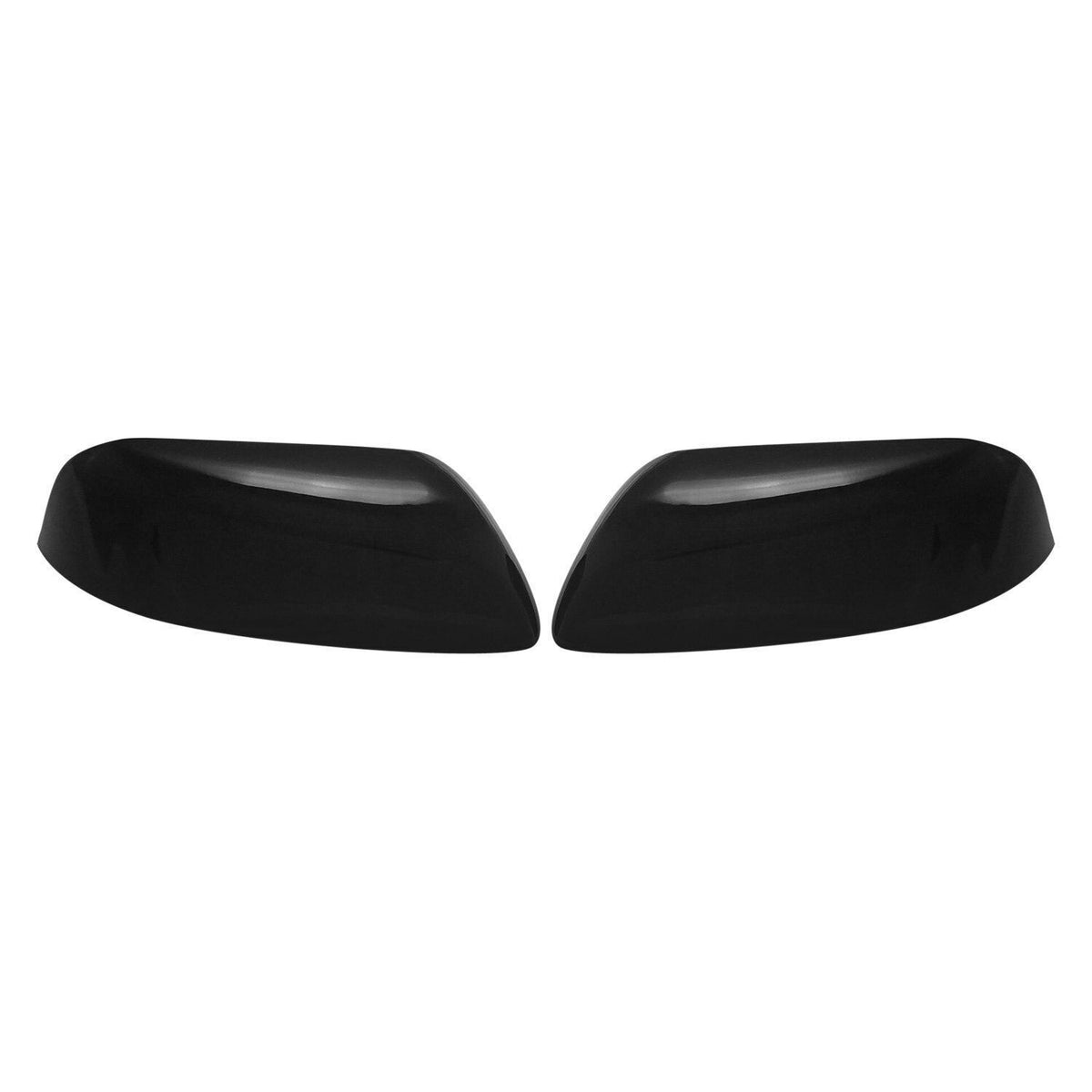 MC6270BLK 16-19 Ford Explorer 2 PCS Top Gloss Black Tape-on Mirror Cover Chrome Delete Kit