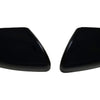 MC6272BLK 15-21 Ford Edge 2 PCS No Turn Signal Top Gloss Black Tape-on Mirror Cover Chrome Delete Kit