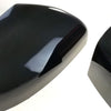 MC6272BLK 15-21 Ford Edge 2 PCS No Turn Signal Top Gloss Black Tape-on Mirror Cover Chrome Delete Kit