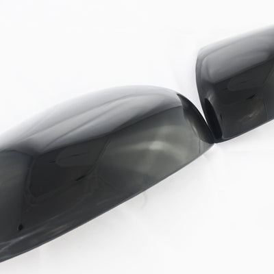 MC6278BLK 19-21 Honda Passport 2 PCS No Turn Signal Top Gloss Black Tape-on Mirror Cover Chrome Delete Kit