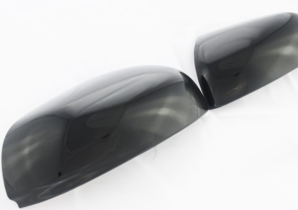 MC6278BLK 17-20 Honda Ridgeline 2 PCS No Turn Signal Top Gloss Black Tape-on Mirror Cover Chrome Delete Kit