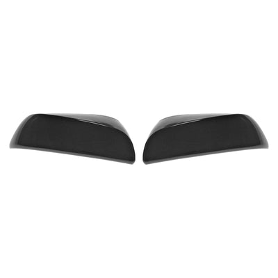 MC6279BLK 19-21 Toyota RAV4 2 PCS No Turn Signal Top Gloss Black Tape-on Mirror Cover Chrome Delete Kit