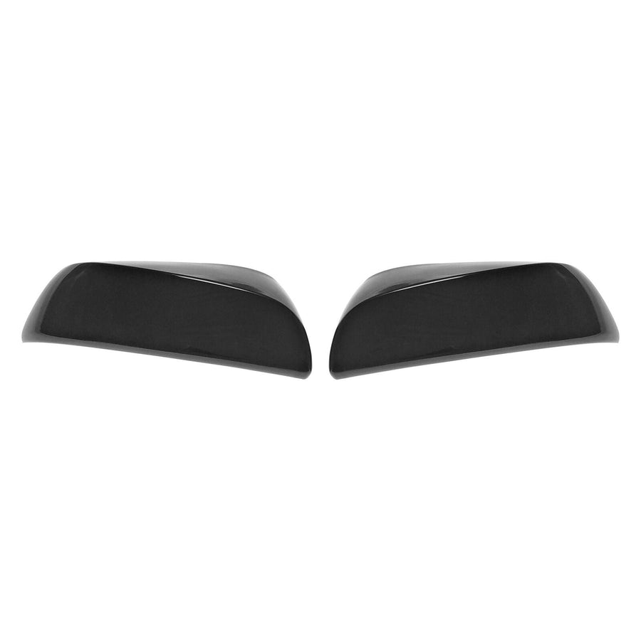 MC6279BLK 19-21 Toyota RAV4 2 PCS No Turn Signal Top Gloss Black Tape-on Mirror Cover Chrome Delete Kit