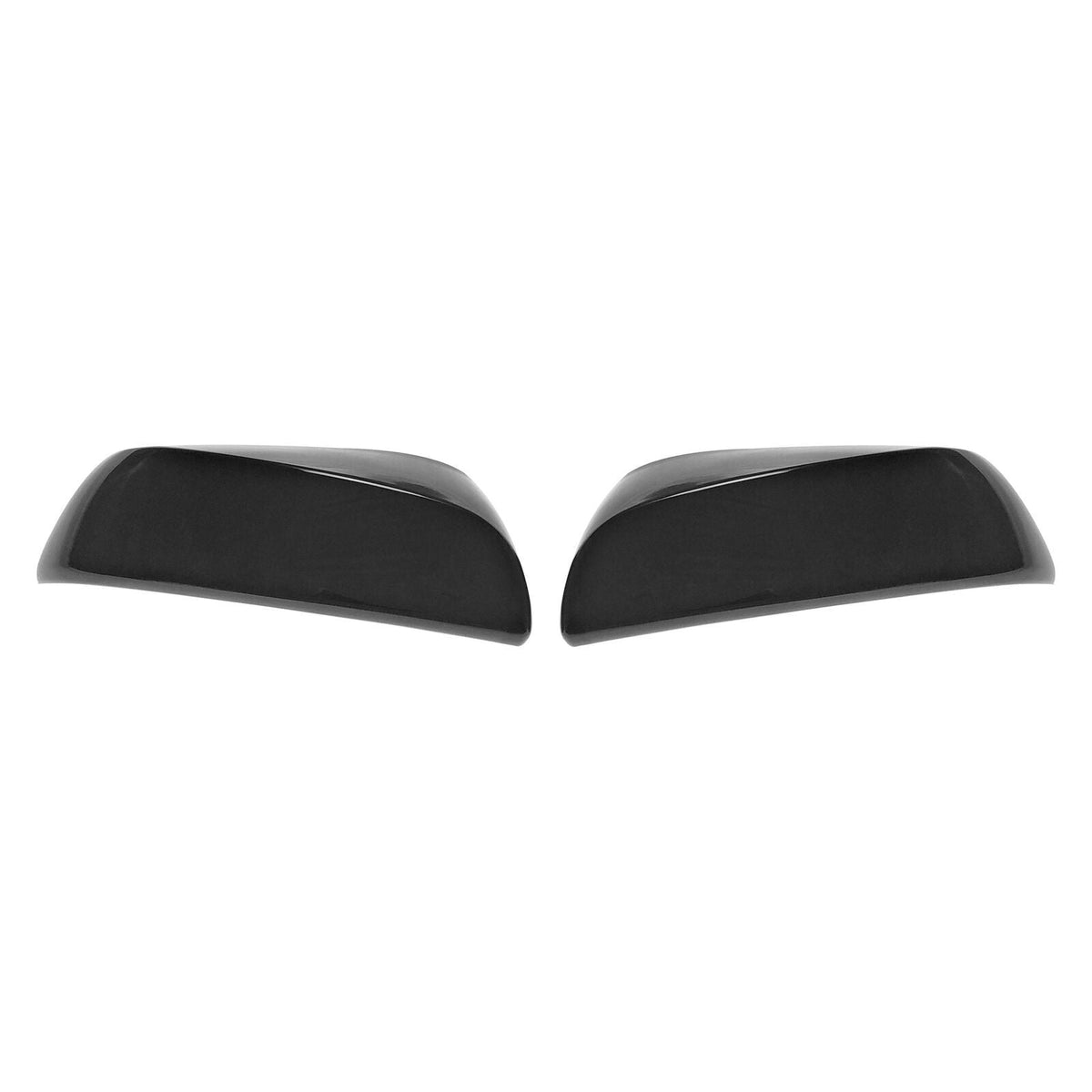 MC6279BLK 16-23 Toyota Tacoma 2 PCS No Turn Signal Top Gloss Black Tape-on Mirror Cover Chrome Delete Kit