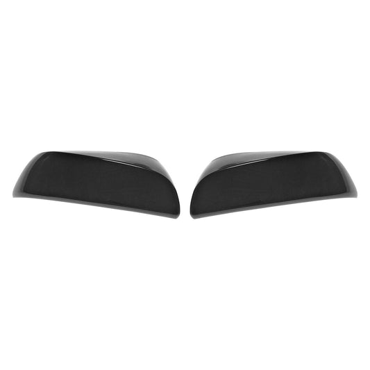 MC6279BLK 16-23 Toyota Tacoma 2 PCS No Turn Signal Top Gloss Black Tape-on Mirror Cover Chrome Delete Kit