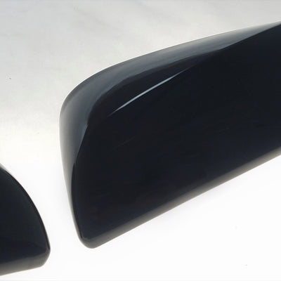 MC6279BLK 19-21 Toyota RAV4 2 PCS No Turn Signal Top Gloss Black Tape-on Mirror Cover Chrome Delete Kit