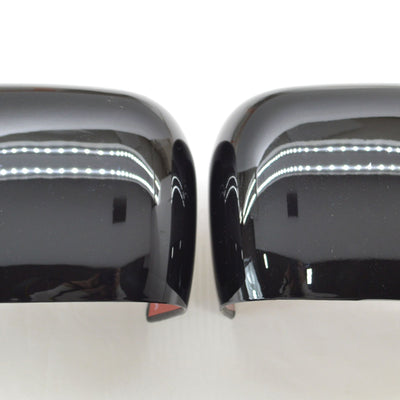 MC6280BLK 15-22 Jeep Renegade 2 PCS With Turn Signal Full Gloss Black Tape-on Mirror Cover Chrome Delete Kit