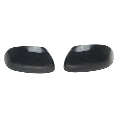 MC6283BLK 14-19 Kia Soul 2 PCS Top Gloss Black Tape-on Mirror Cover Chrome Delete Kit