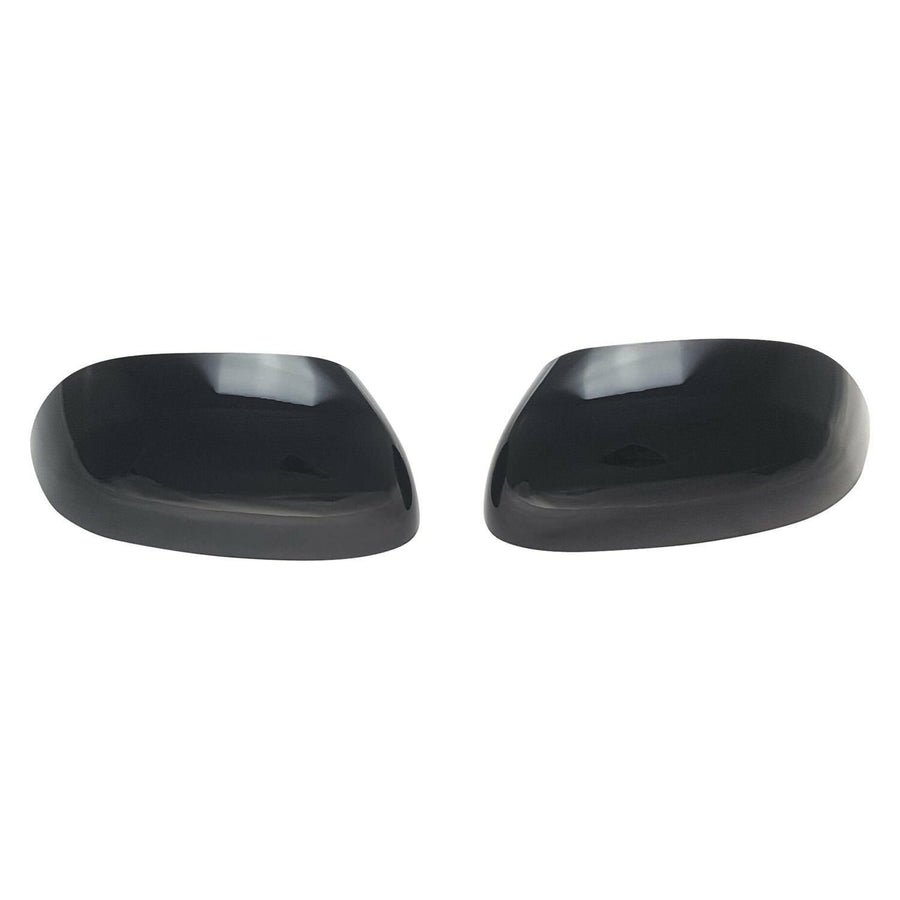 MC6283BLK 14-19 Kia Soul 2 PCS Top Gloss Black Tape-on Mirror Cover Chrome Delete Kit