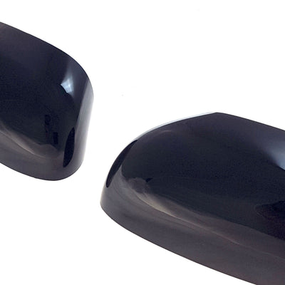 MC6283BLK 14-19 Kia Soul 2 PCS Top Gloss Black Tape-on Mirror Cover Chrome Delete Kit
