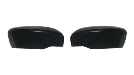 MC6285BLK 14-20 Nissan Rogue 2 PCS No Turn Signal Top Gloss Black Tape-on Mirror Cover Chrome Delete Kit