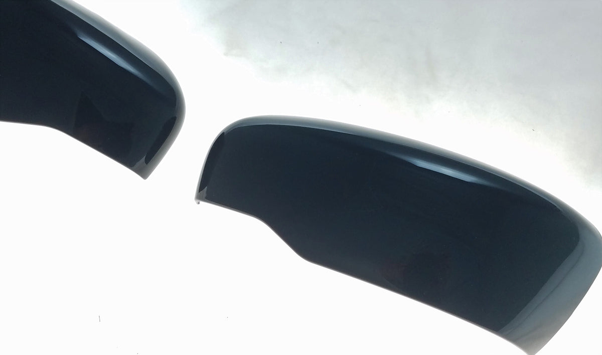 MC6285BLK 14-20 Nissan Rogue 2 PCS No Turn Signal Top Gloss Black Tape-on Mirror Cover Chrome Delete Kit