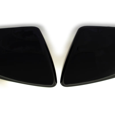 MC6286BLK 16-21 Hyundai Elantra 2 PCS No Turn Signal Top Gloss Black Tape-on Mirror Cover Chrome Delete Kit
