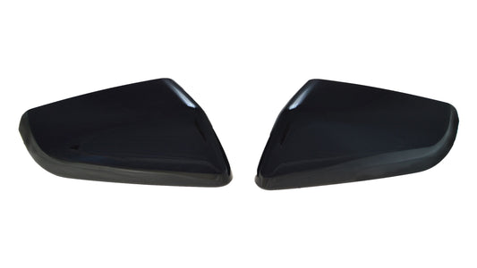MC6287BLK 18-22 GMC Terrain 2 PCS Top Gloss Black Tape-on Mirror Cover Chrome Delete Kit