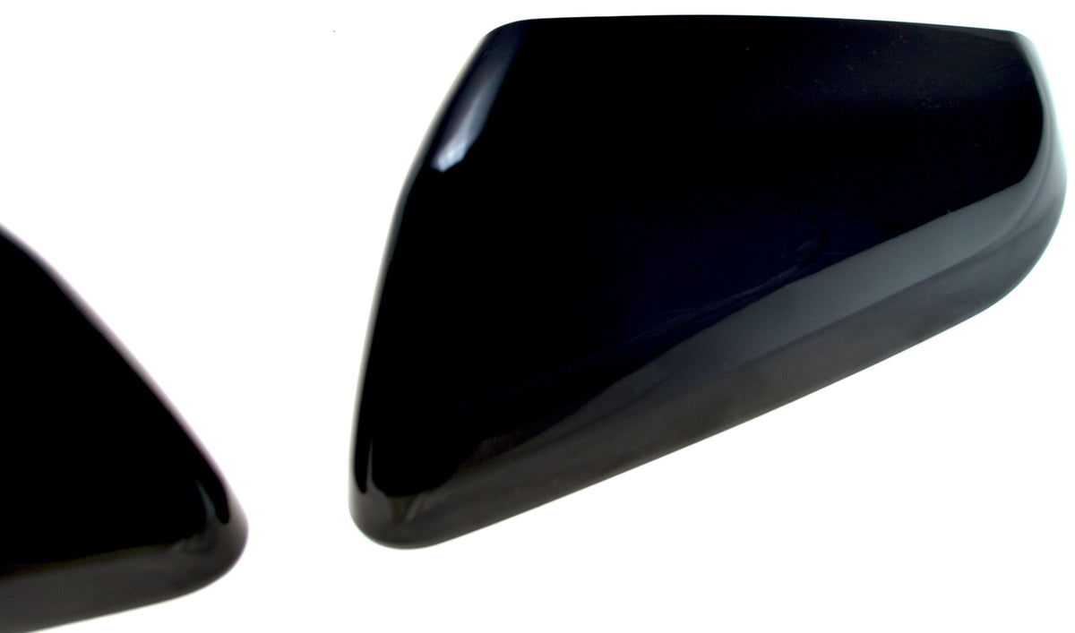 MC6287BLK 18-22 GMC Terrain 2 PCS Top Gloss Black Tape-on Mirror Cover Chrome Delete Kit