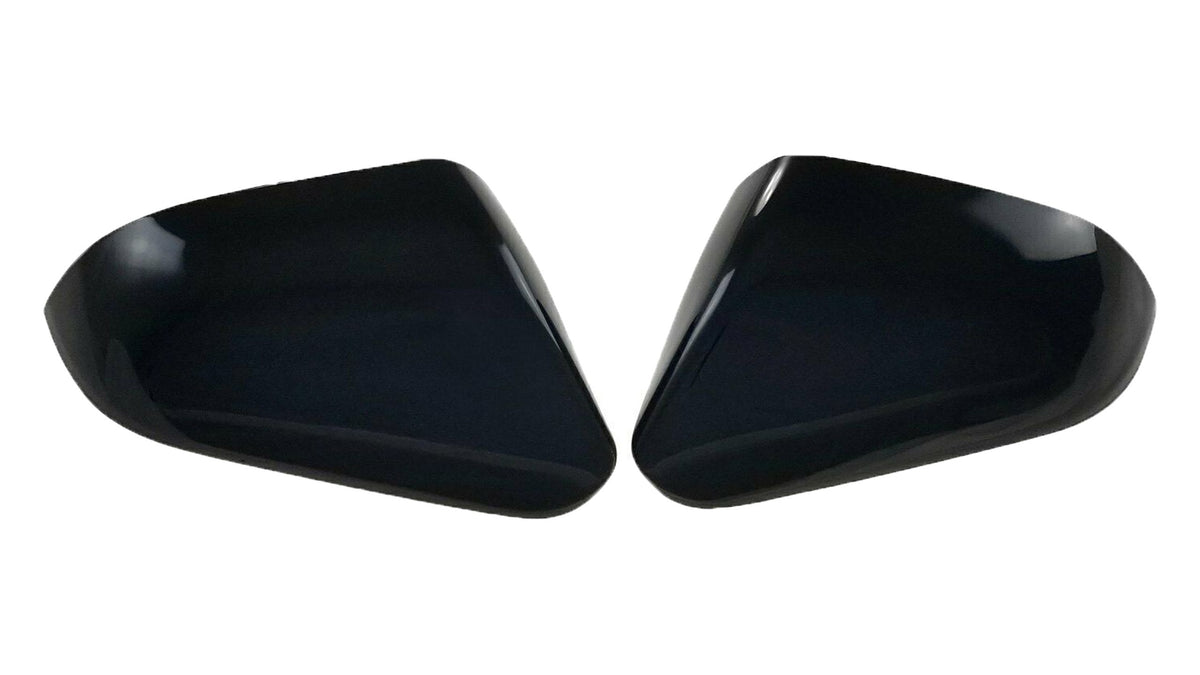 MC6289BLK 15-19 Hyundai Sonata 2 PCS No Turn Signal Top Gloss Black Tape-on Mirror Cover Chrome Delete Kit