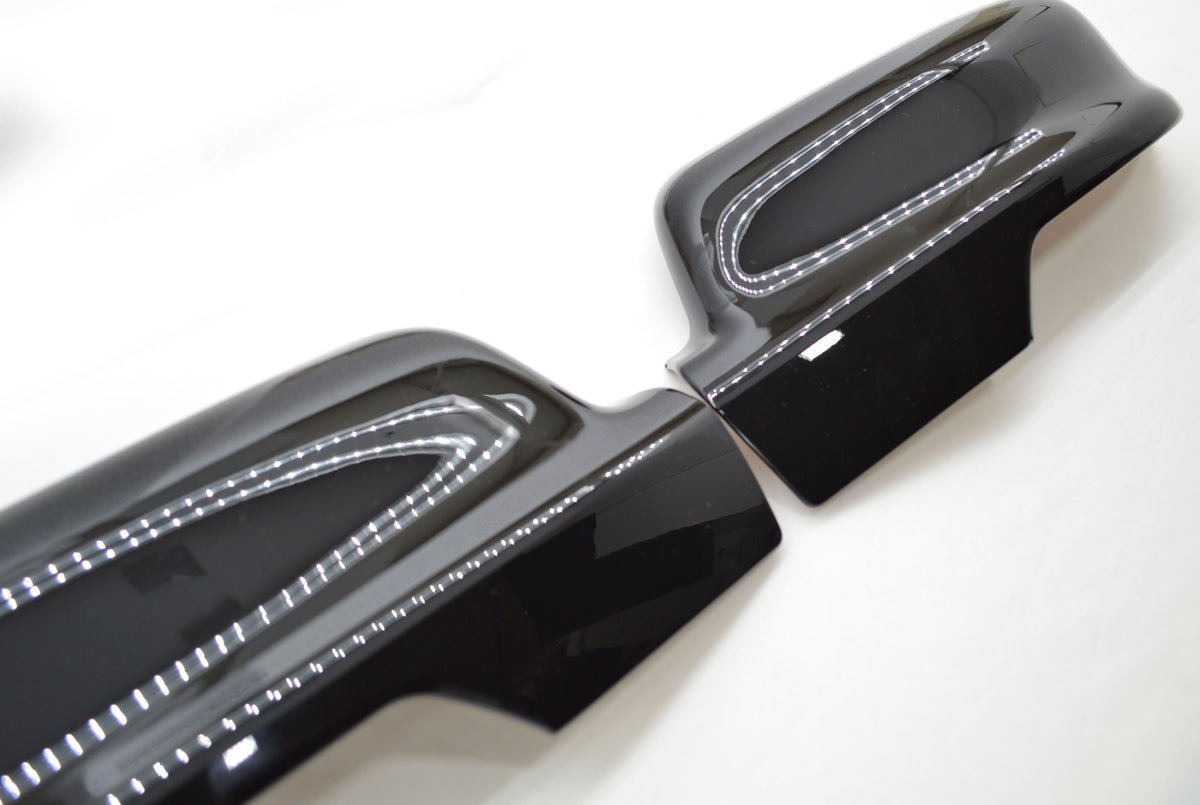 MC6290BLK 19-22 Ram 1500 2 PCS With Turn Signal Top Gloss Black Tape-on Mirror Cover Chrome Delete Kit