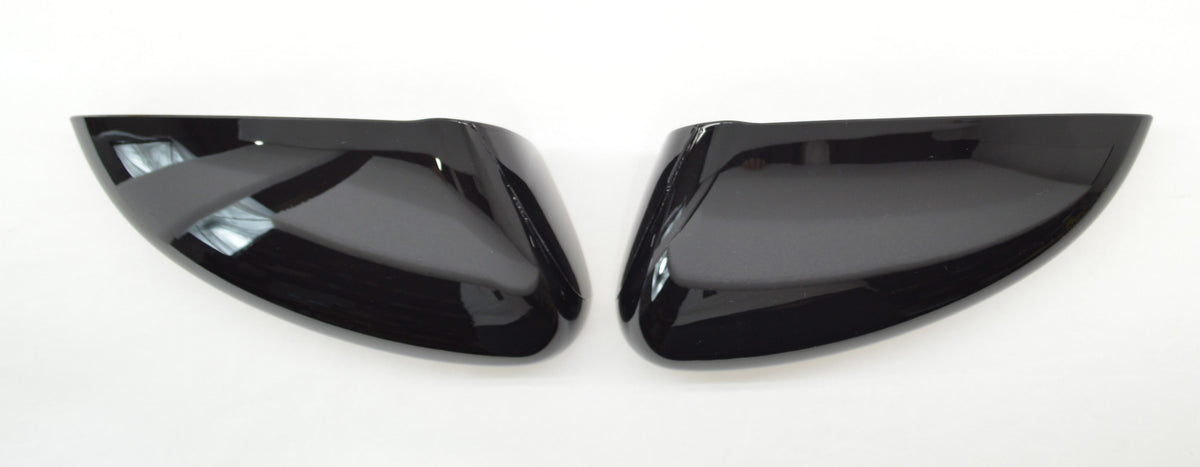 MC6291BLK 18-22 Honda Accord 2 PCS No Turn Signal Top Gloss Black Tape-on Mirror Cover Chrome Delete Kit