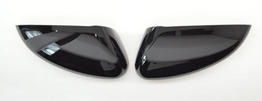 MC6291BLK 18-22 Honda Accord 2 PCS No Turn Signal Top Gloss Black Tape-on Mirror Cover Chrome Delete Kit