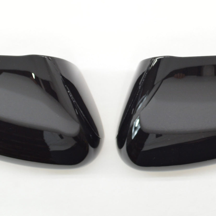 MC6291BLK 18-22 Honda Accord 2 PCS No Turn Signal Top Gloss Black Tape-on Mirror Cover Chrome Delete Kit