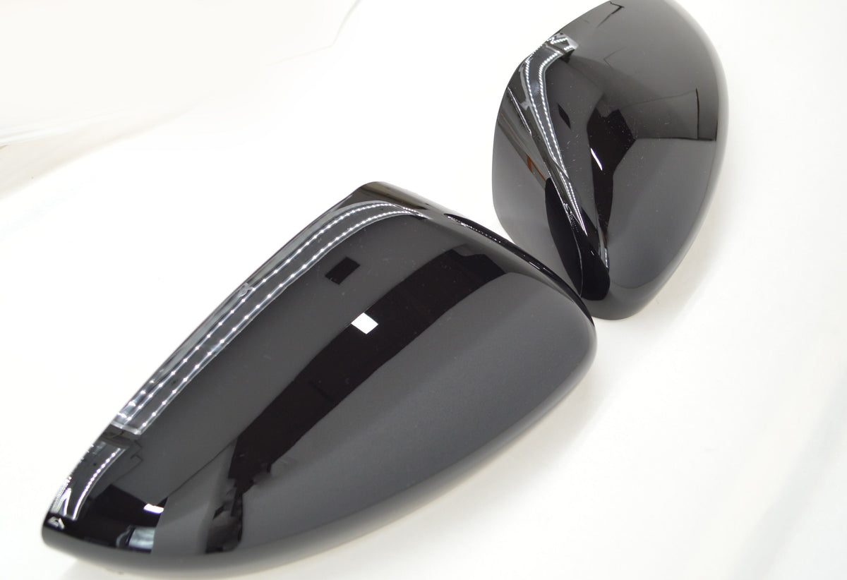 MC6291BLK 18-22 Honda Accord 2 PCS No Turn Signal Top Gloss Black Tape-on Mirror Cover Chrome Delete Kit