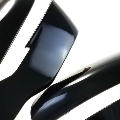 MC6293BLK 15-17 Nissan Juke 2 PCS With Turn Signal Top Gloss Black Tape-on Mirror Cover Chrome Delete Kit