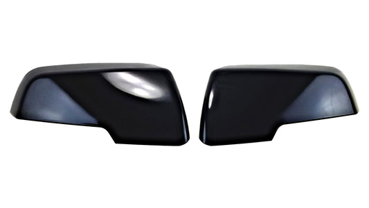 MC6294BLK 20-22 GMC Acadia 2 PCS W/ or W/O Turn Signal Gloss Black Tape-on Mirror Cover Chrome Delete Kit