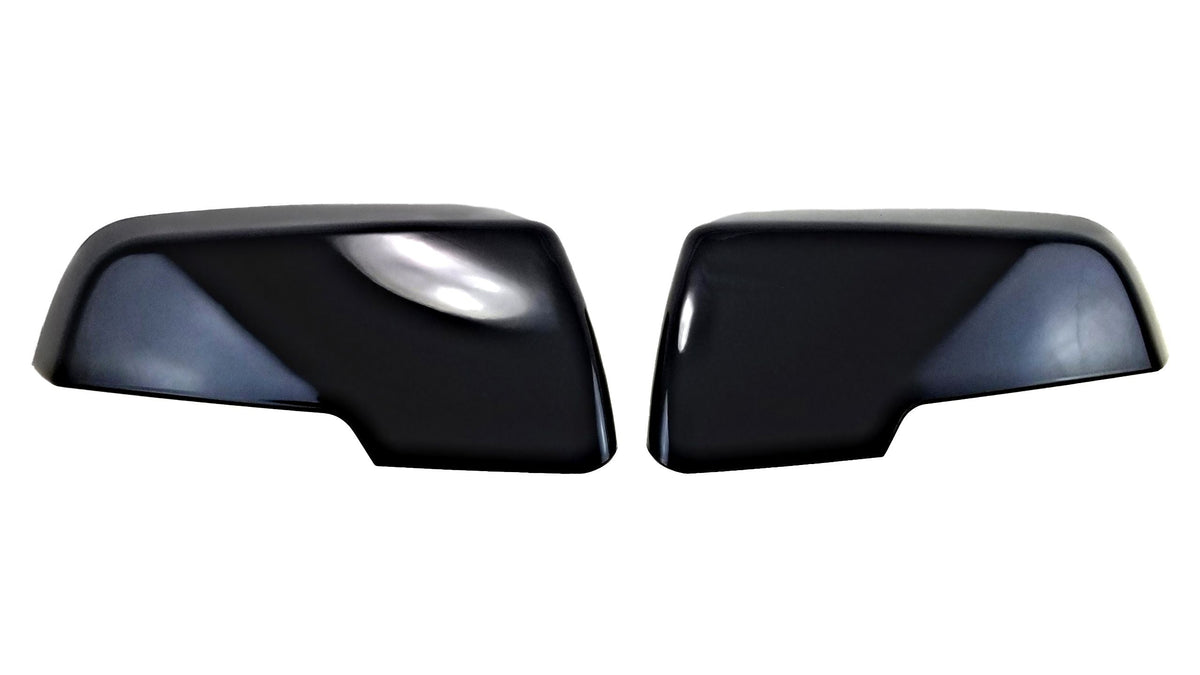 MC6294BLK 18-22 Chevrolet Traverse 2 PCS W/ or W/O Turn Signal Gloss Black Tape-on Mirror Cover Chrome Delete Kit