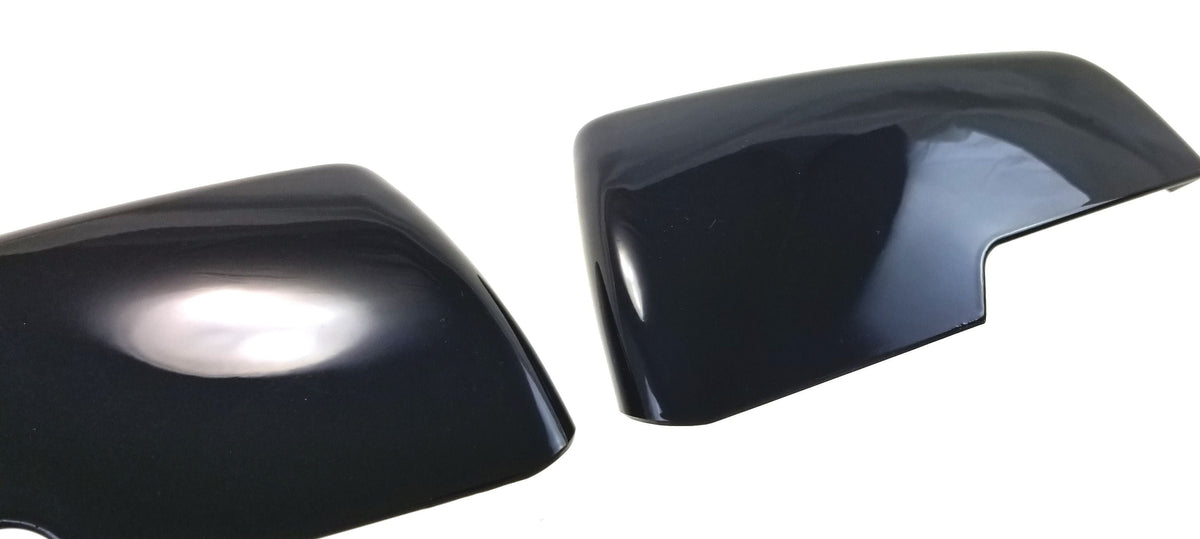 MC6294BLK 20-22 GMC Acadia 2 PCS W/ or W/O Turn Signal Gloss Black Tape-on Mirror Cover Chrome Delete Kit