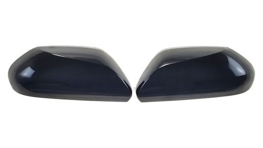 MC6295BLK 18-22 Toyota Camry 2 PCS No Turn Signal Top Gloss Black Tape-on Mirror Cover Chrome Delete Kit