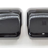 MC6296BLK 20-22 Jeep Gladiator JL 2 PCS No Turn Signal Full Gloss Black Tape-on Mirror Cover Chrome Delete Kit