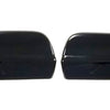 MC6297BLK 17-22 Nissan Titan 2 PCS No Turn Signal Top Gloss Black Tape-on Mirror Cover Chrome Delete Kit