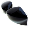 MC6298BLK 16-22 Nissan Versa 2 PCS No Turn Signal Top Gloss Black Tape-on Mirror Cover Chrome Delete Kit