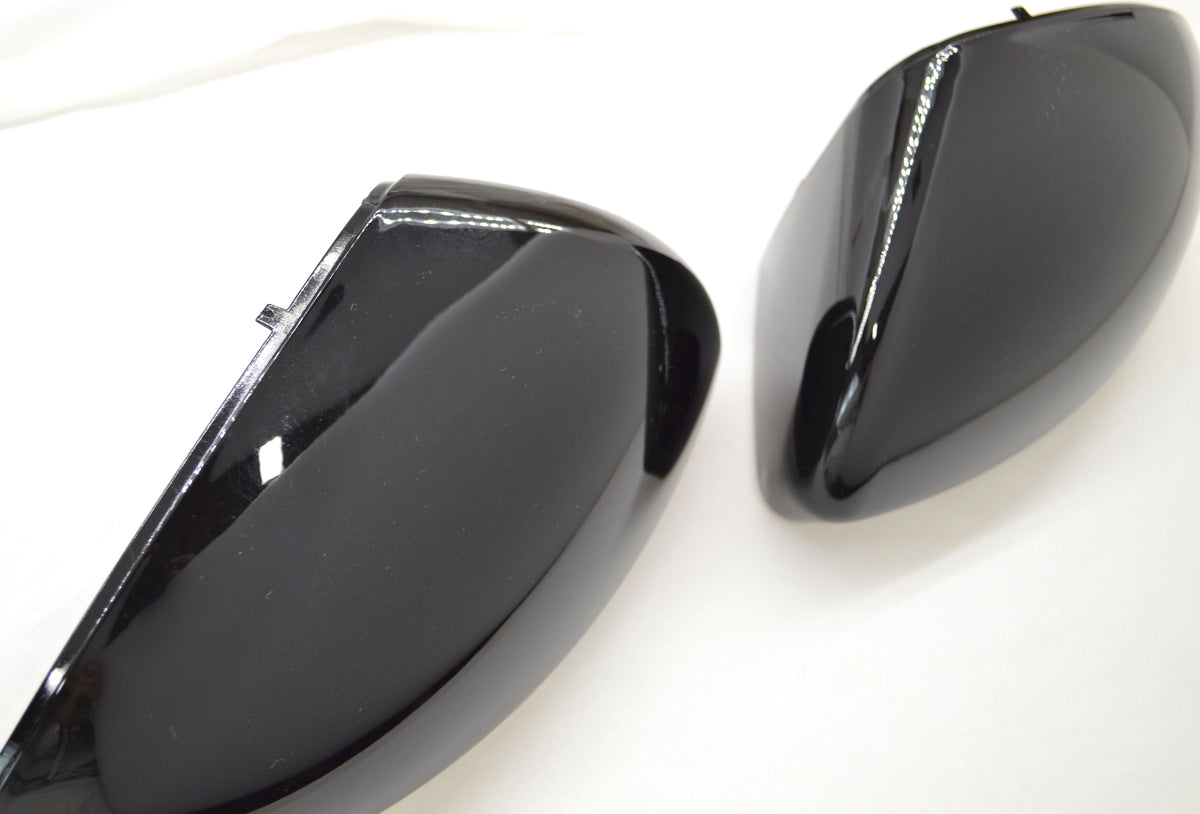 MC6299BLK 19-22 Nissan Altima 2 PCS Top Gloss Black Replacement Mirror Cover Chrome Delete Kit